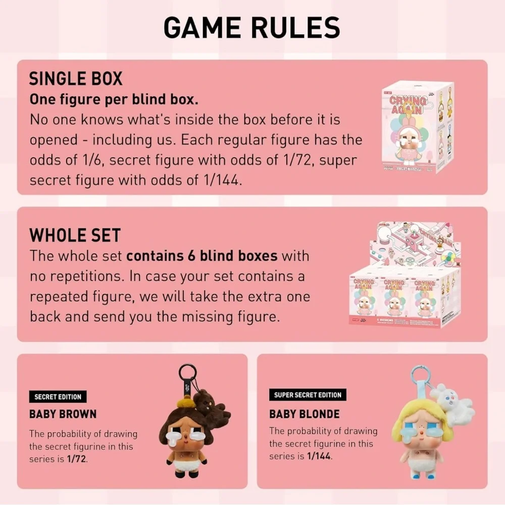 CRYBABY POPMART DOLL NEW - Picture 3 of 3